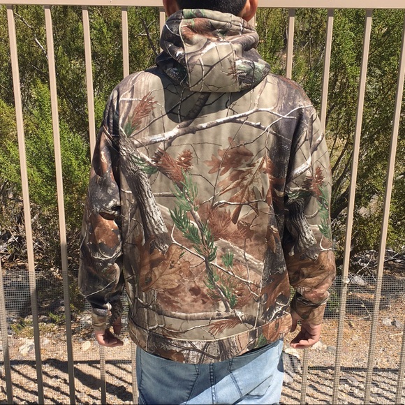 Navy Camouflage Hoodie - Picture 3 of 7